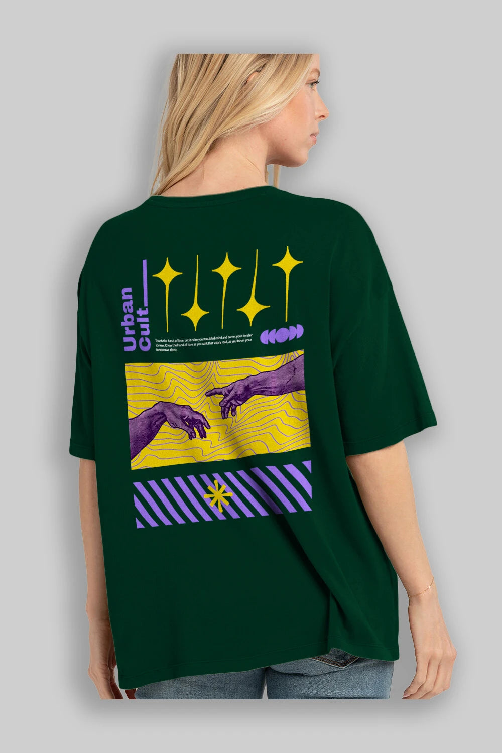 Urban Cult Arka Baskılı Oversize t-shirt Erkek Kadın Unisex