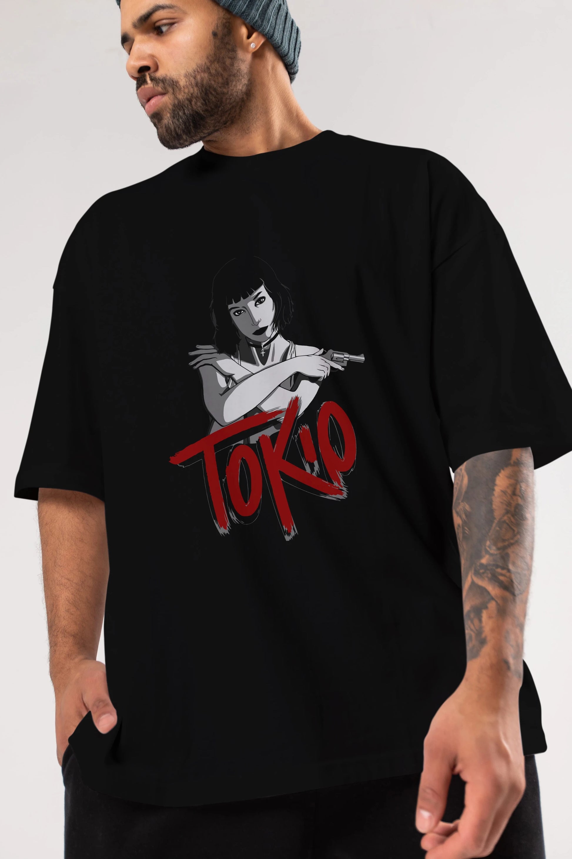 La Casa De Papel (10) Ön Baskılı Oversize t-shirt Erkek Kadın Unisex %100 Pamuk Bisiklet Yaka tişort