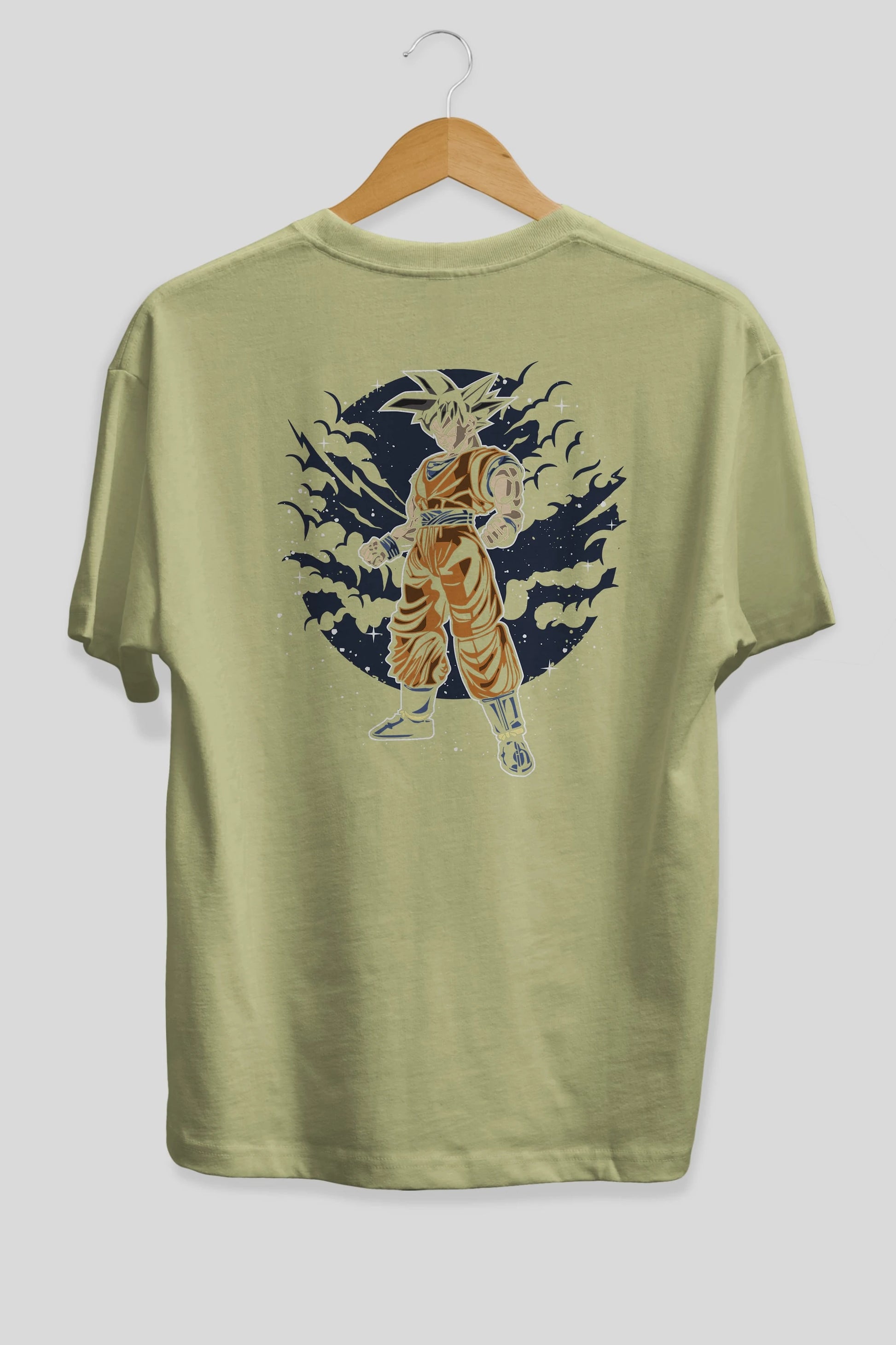 GOKU Arka Baskılı Oversize t-shirt Erkek Kadın Unisex %100 Pamuk