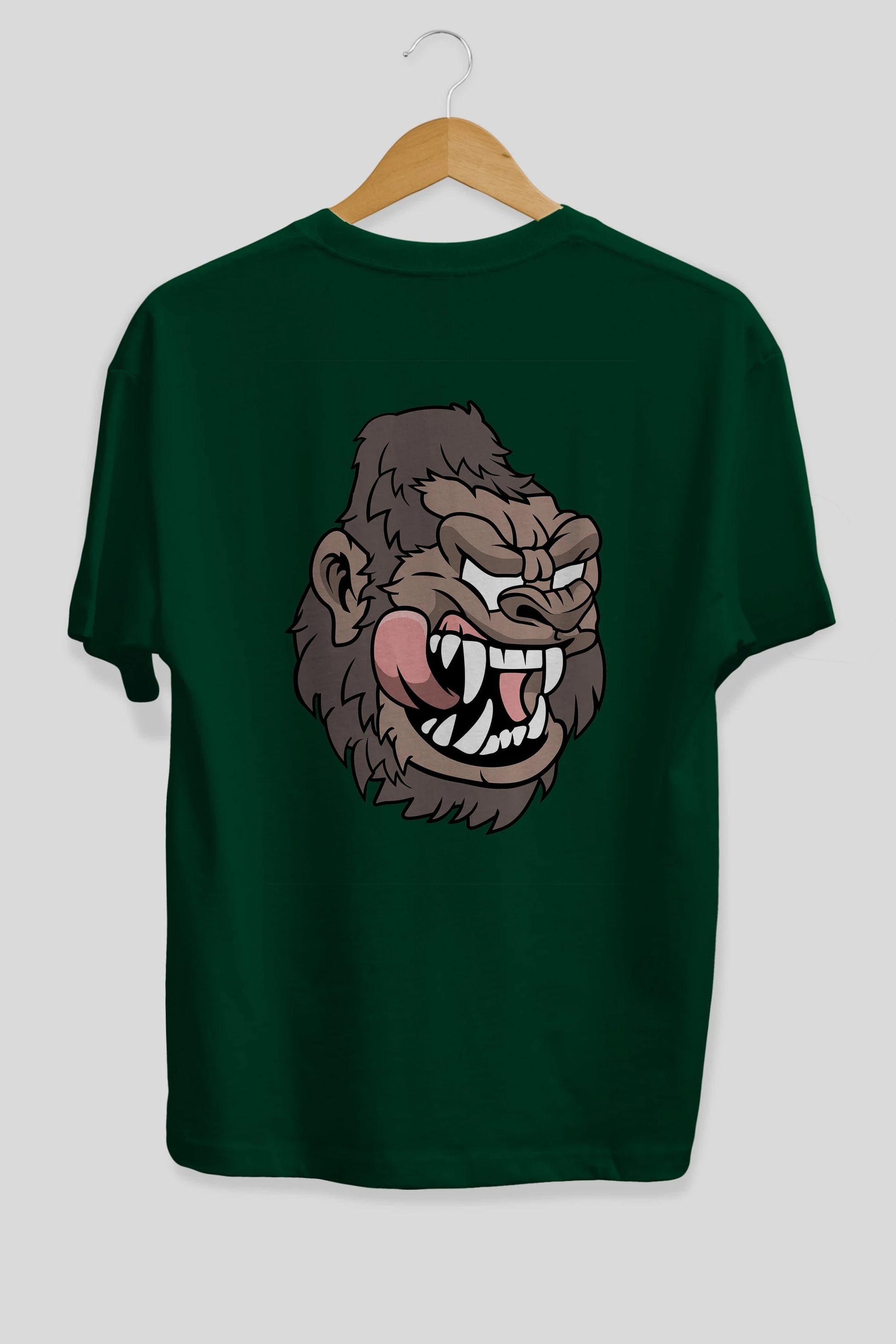 Big Gorilla Arka Baskılı Oversize t-shirt Erkek Kadın Unisex %100 Pamuk tişort