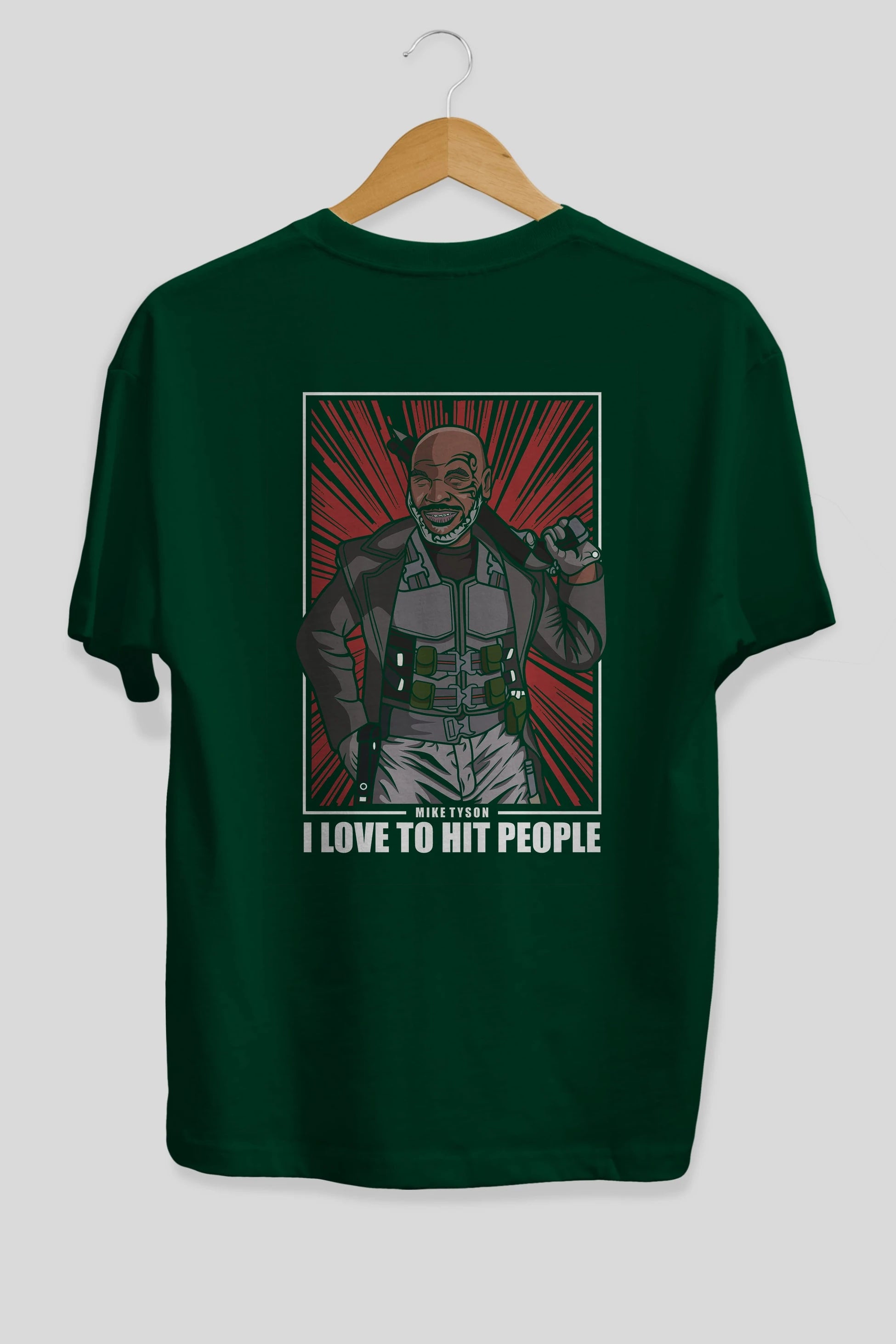 Blade Tyson Arka Baskılı Oversize t-shirt Erkek Kadın Unisex %100 Pamuk tişort