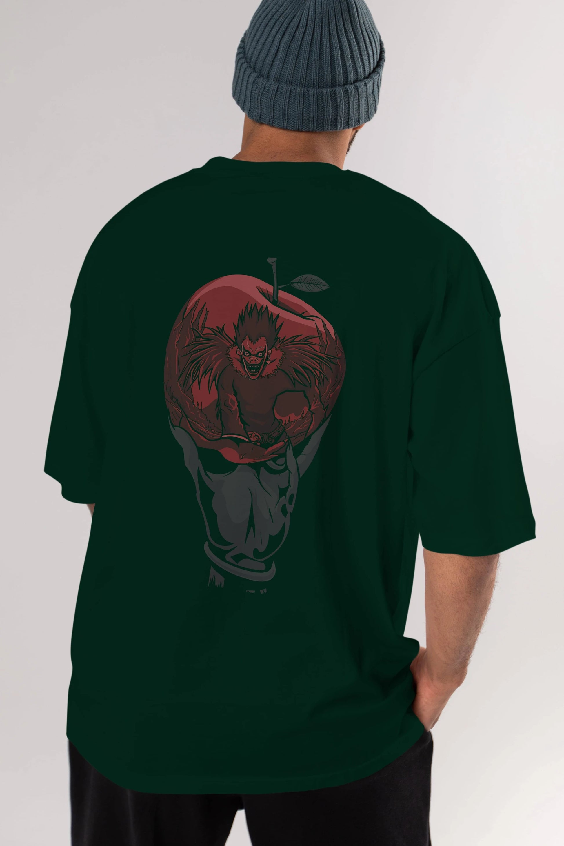 DEATH NOTE -RYUK Anime Arka Baskılı Oversize t-shirt Erkek Kadın Unisex