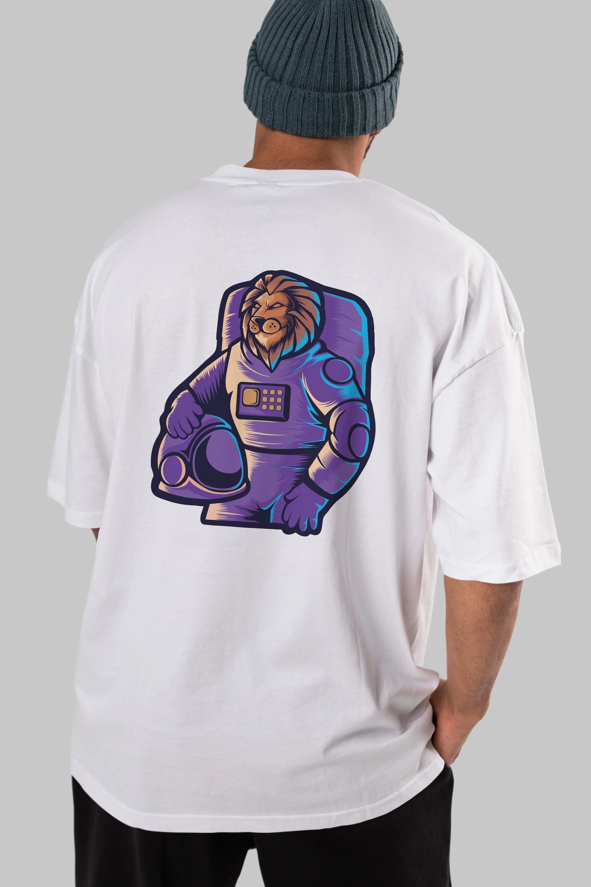 Astroking Arka Baskılı Oversize t-shirt Erkek Kadın Unisex