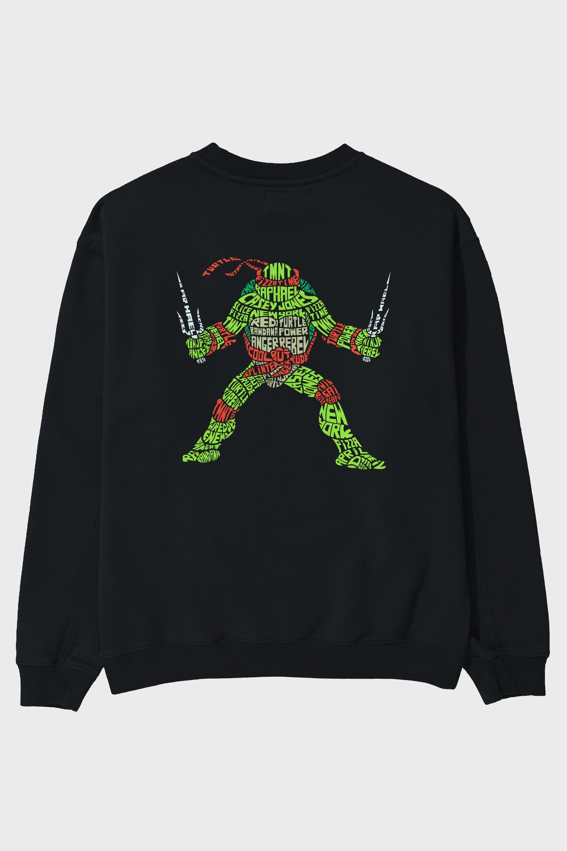 Ninja Turtle Arka Baskılı Oversize Sweatshirt Erkek Kadın Unisex