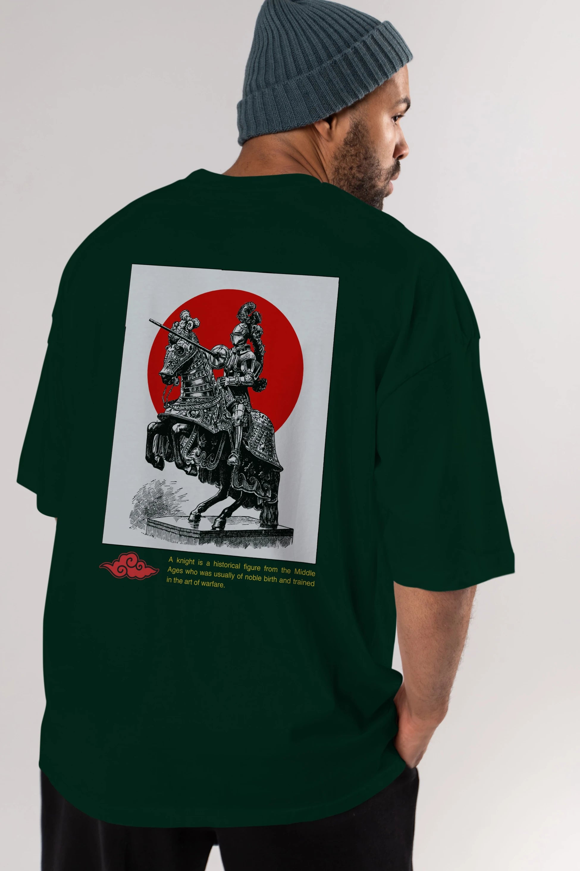Japan Streetwear 2 Arka Baskılı Oversize t-shirt Erkek Kadın Unisex