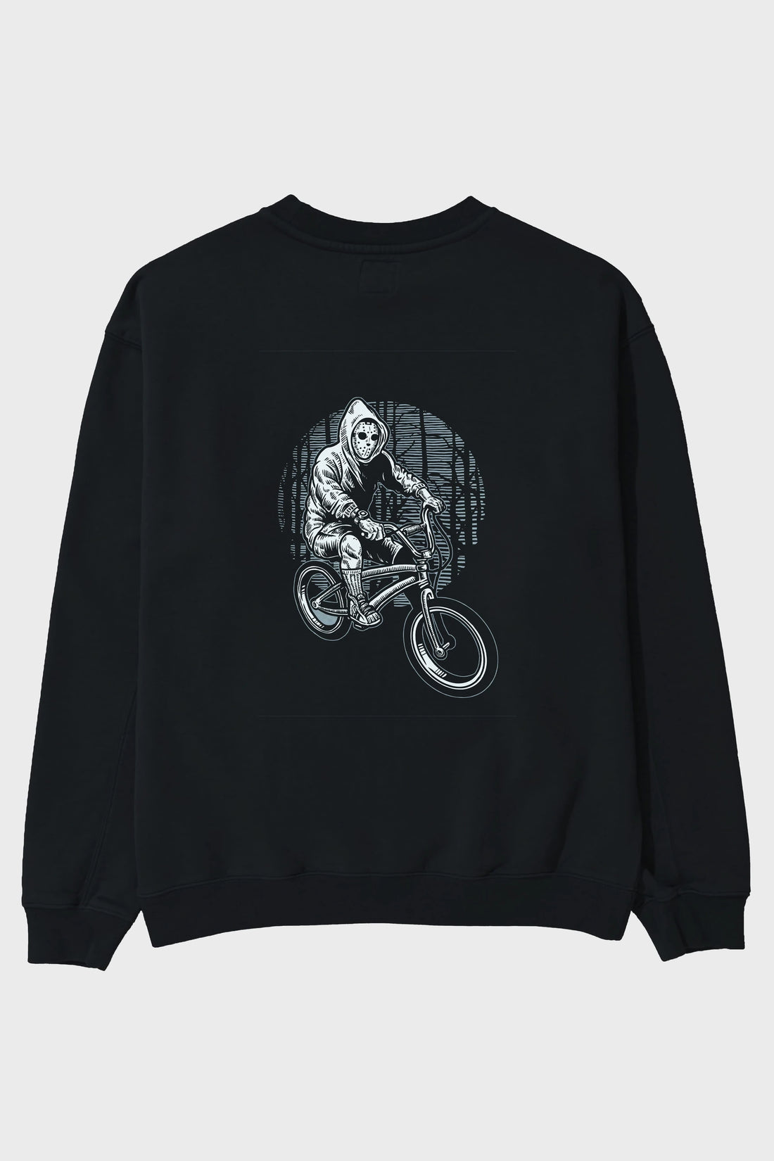 Ride Bike To Kill Arka Baskılı Oversize Sweatshirt Erkek Kadın Unisex