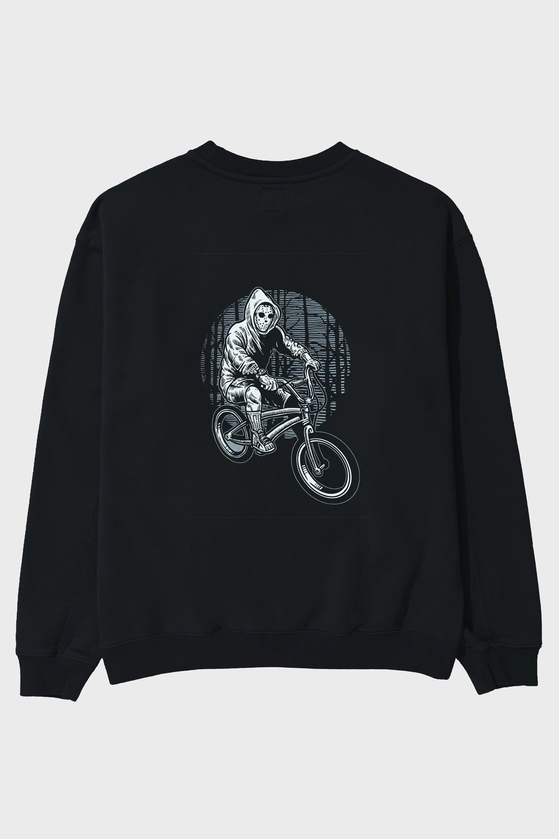 Ride Bike To Kill Arka Baskılı Oversize Sweatshirt Erkek Kadın Unisex