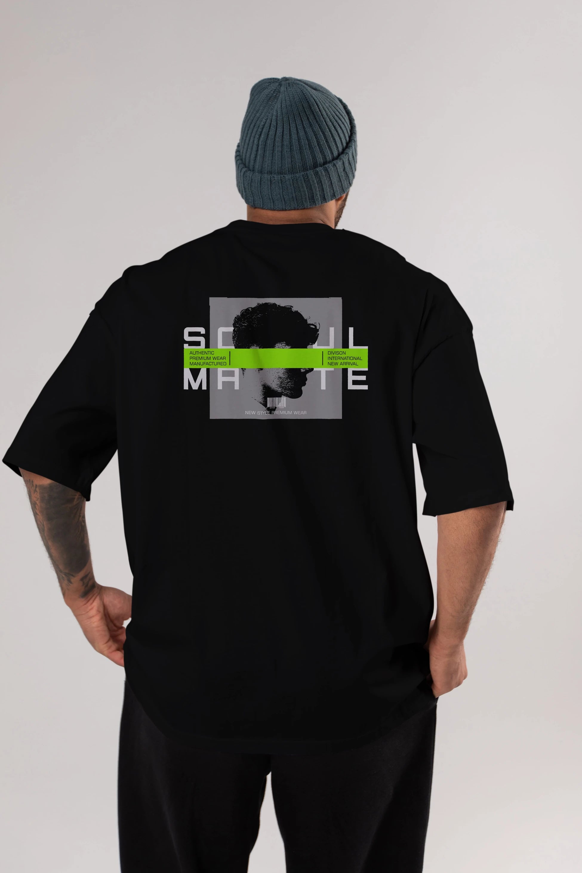 Soul Mate Arka Baskılı Oversize t-shirt Erkek Kadın Unisex