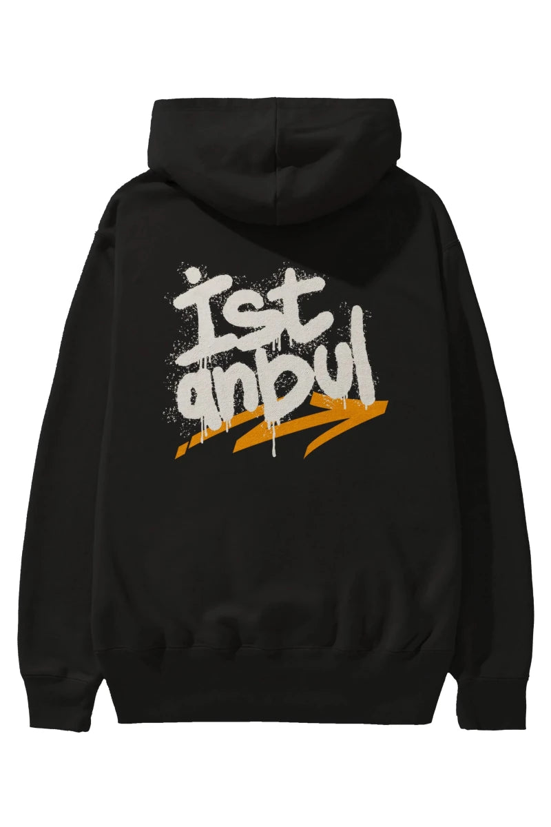 istanbul Yazılı Arka Baskılı Oversize Hoodie Kapüşonlu Sweatshirt Erkek Kadın Unisex - Cilexi