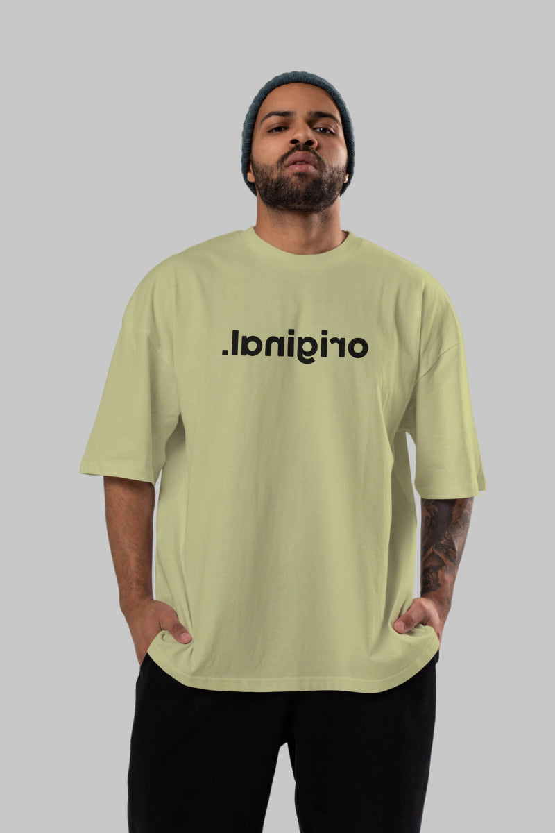 original ters Ön Baskılı Oversize t-shirt %100 pamuk Erkek Kadın Unisex - Cilexi