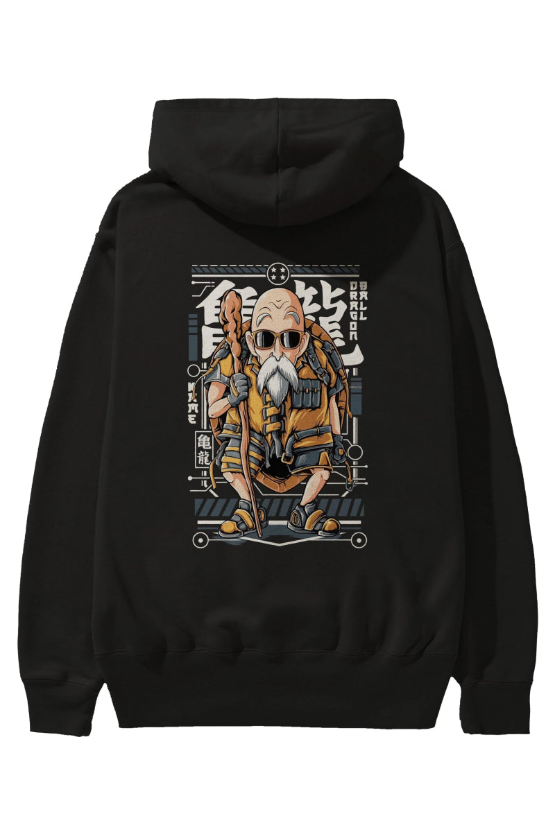 roshi new Anime Arka Baskılı Hoodie Oversize Kapüşonlu Sweatshirt Erkek Kadın Unisex - Cilexi