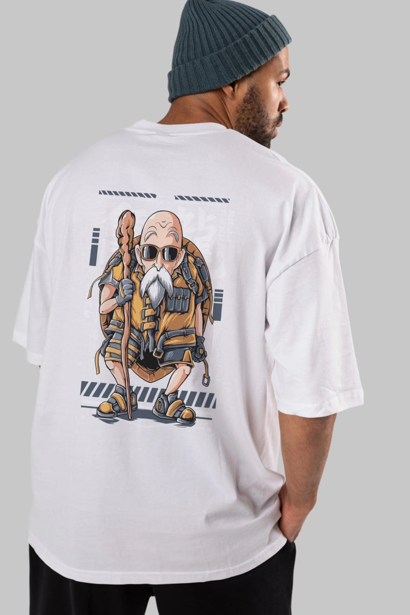 roshi new Anime Arka Baskılı Oversize t-shirt Erkek Kadın Unisex - Cilexi