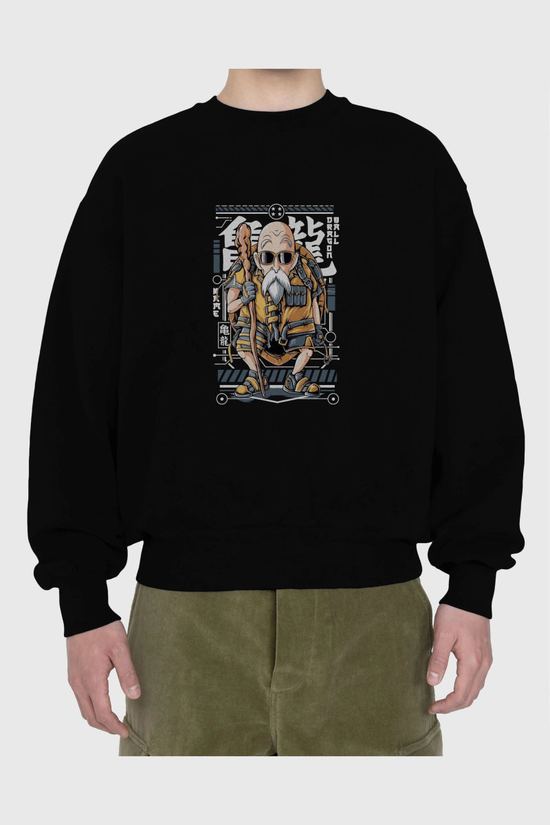 roshi new Anime Ön Baskılı Oversize Sweatshirt Erkek Kadın Unisex - Cilexi