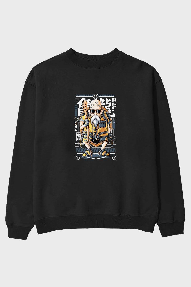 roshi new Anime Ön Baskılı Oversize Sweatshirt Erkek Kadın Unisex - Cilexi