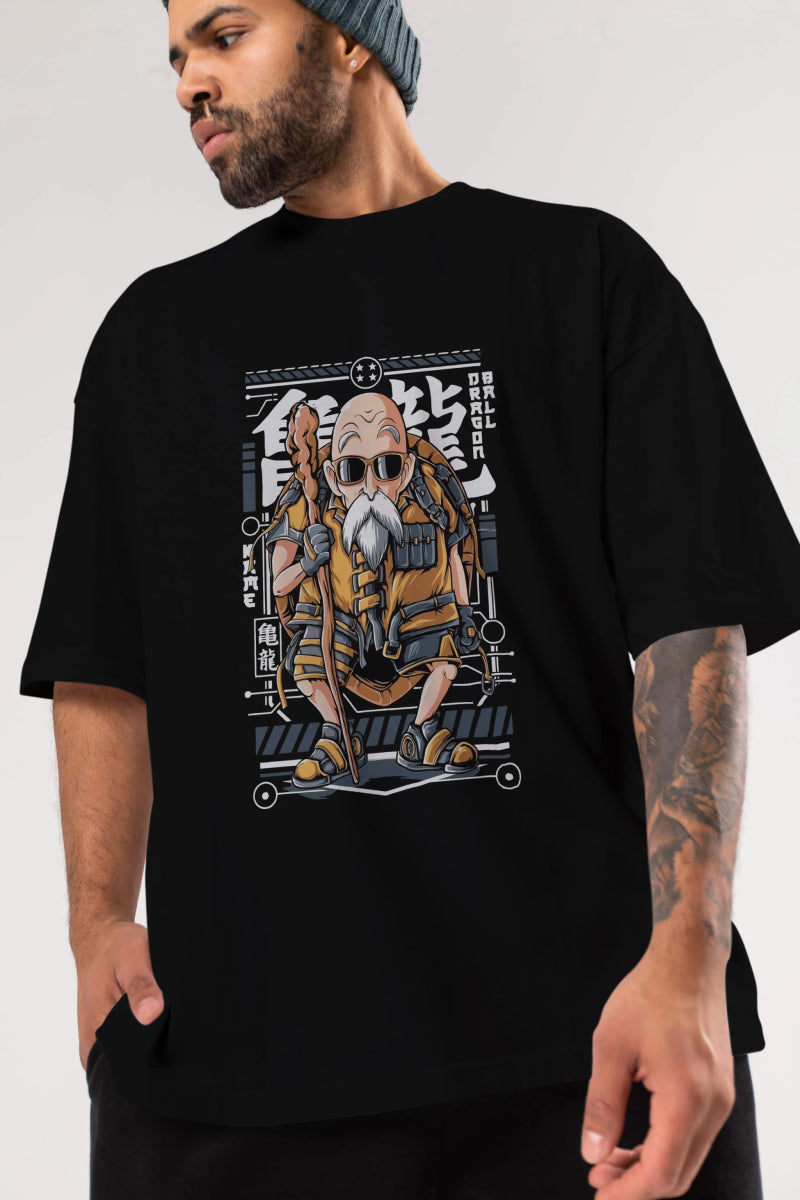roshi new Anime Ön Baskılı Oversize t-shirt %100 pamuk Erkek Kadın Unisex - Cilexi