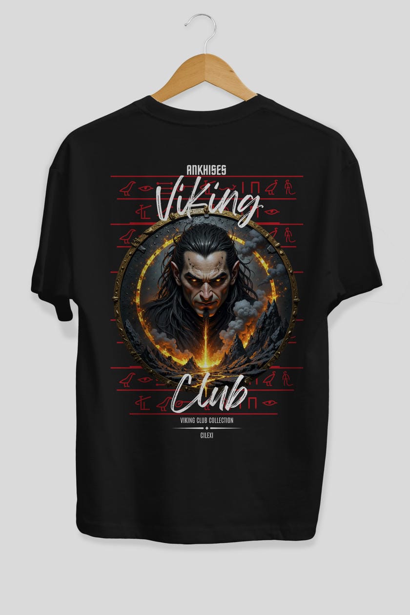 Loke 2 Arka Baskılı Oversize t-shirt Erkek Kadın %100 Pamuk Bisiklet Yaka tişort