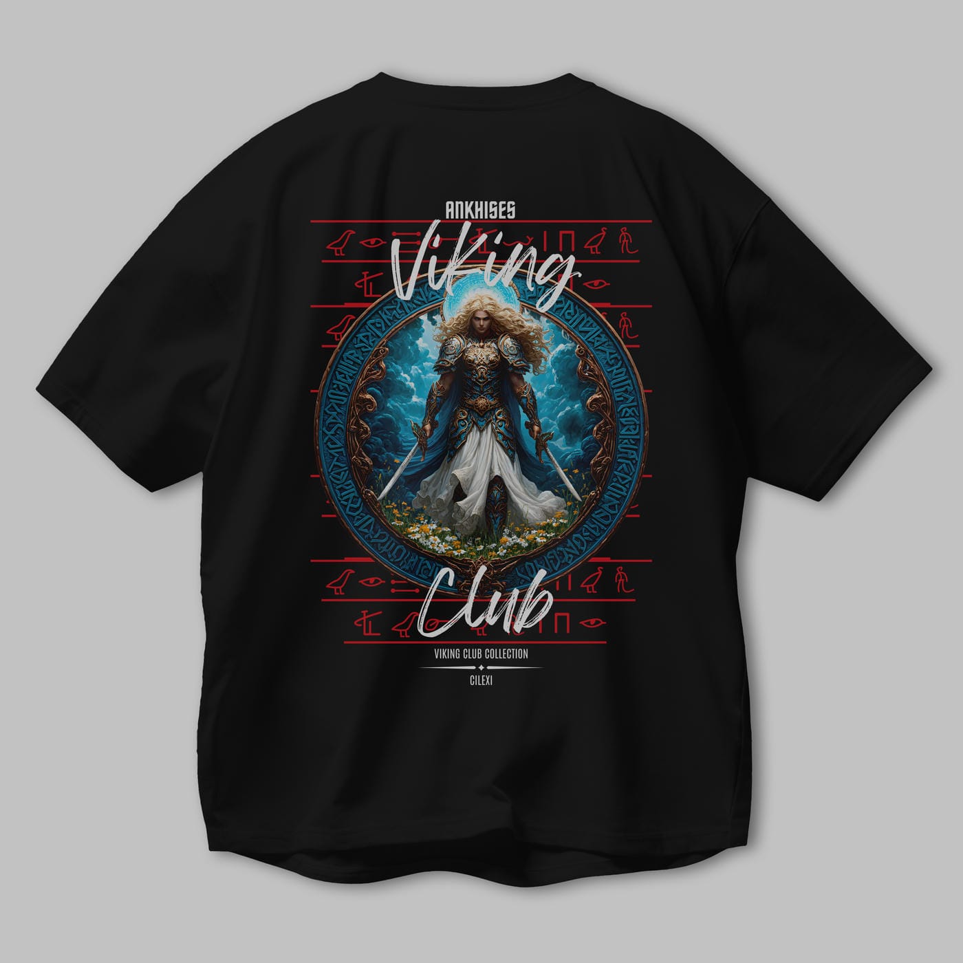 Baldur Baskılı Oversize t-shirt Erkek Kadın %100 Pamuk Bisiklet Yaka tişort