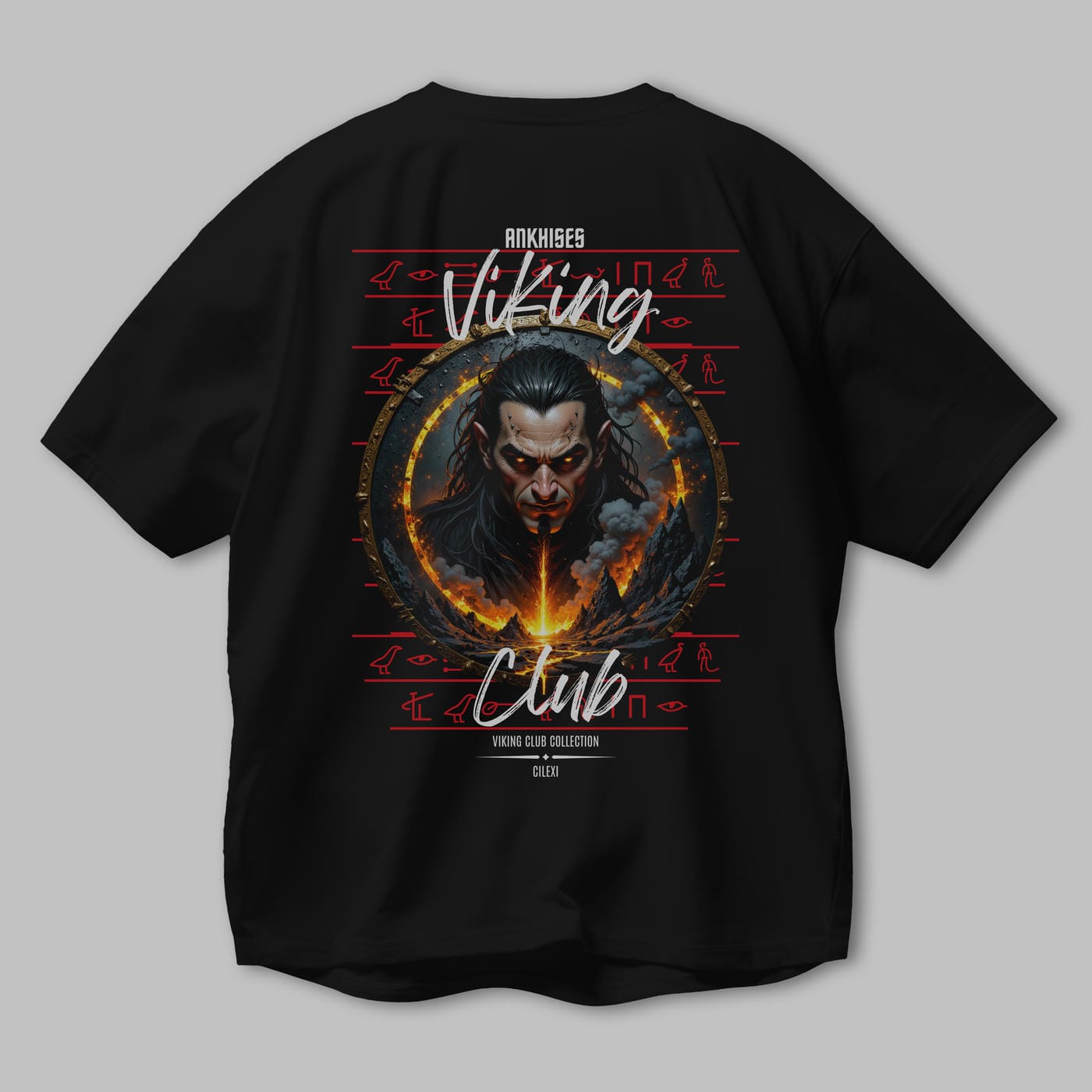 Loke 2 Arka Baskılı Oversize t-shirt Erkek Kadın %100 Pamuk Bisiklet Yaka tişort