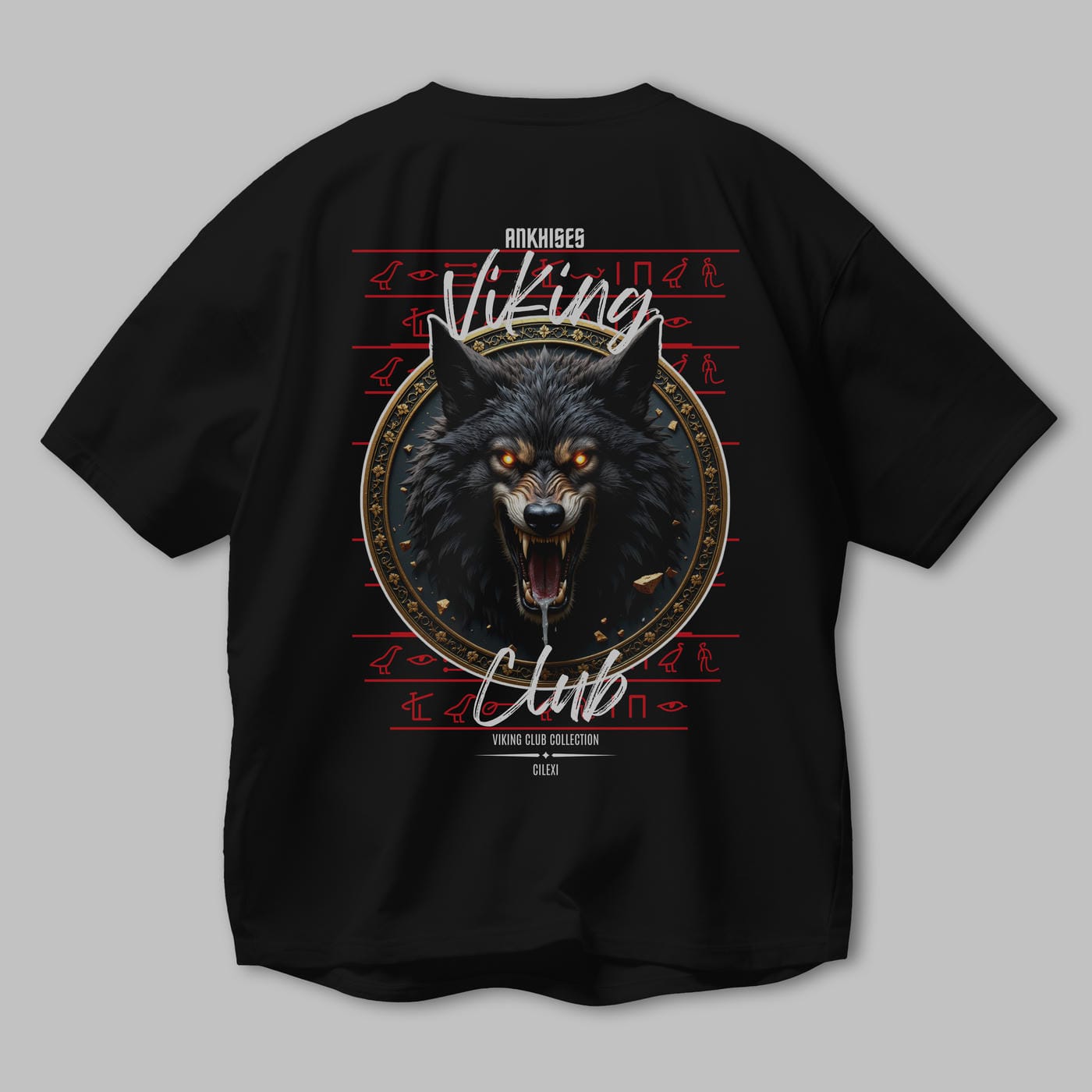 Viking Mitolojisi Serisi 27 Arka Baskılı Oversize t-shirt Erkek Kadın %100 Pamuk Bisiklet Yaka tişort