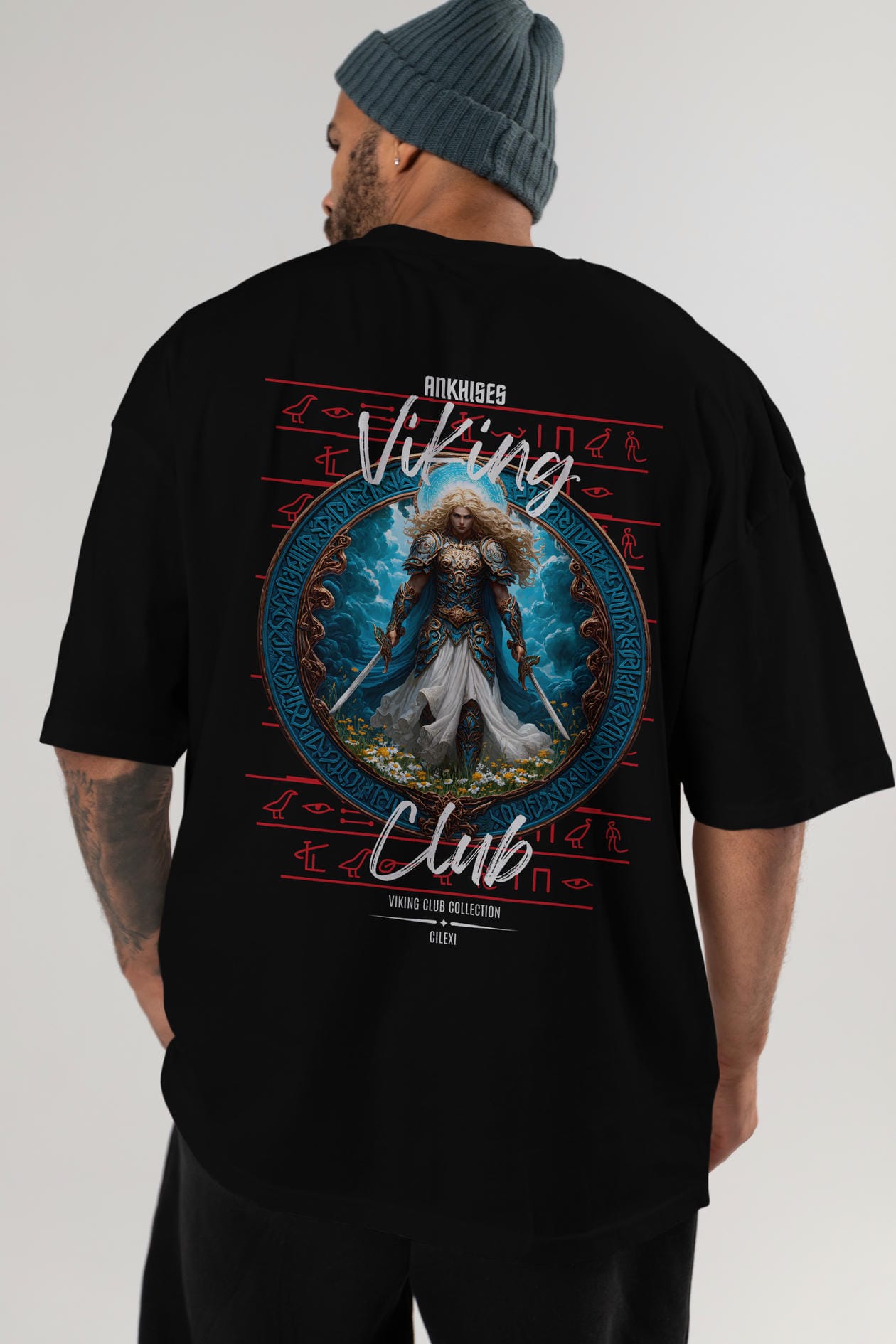 Baldur Baskılı Oversize t-shirt Erkek Kadın %100 Pamuk Bisiklet Yaka tişort