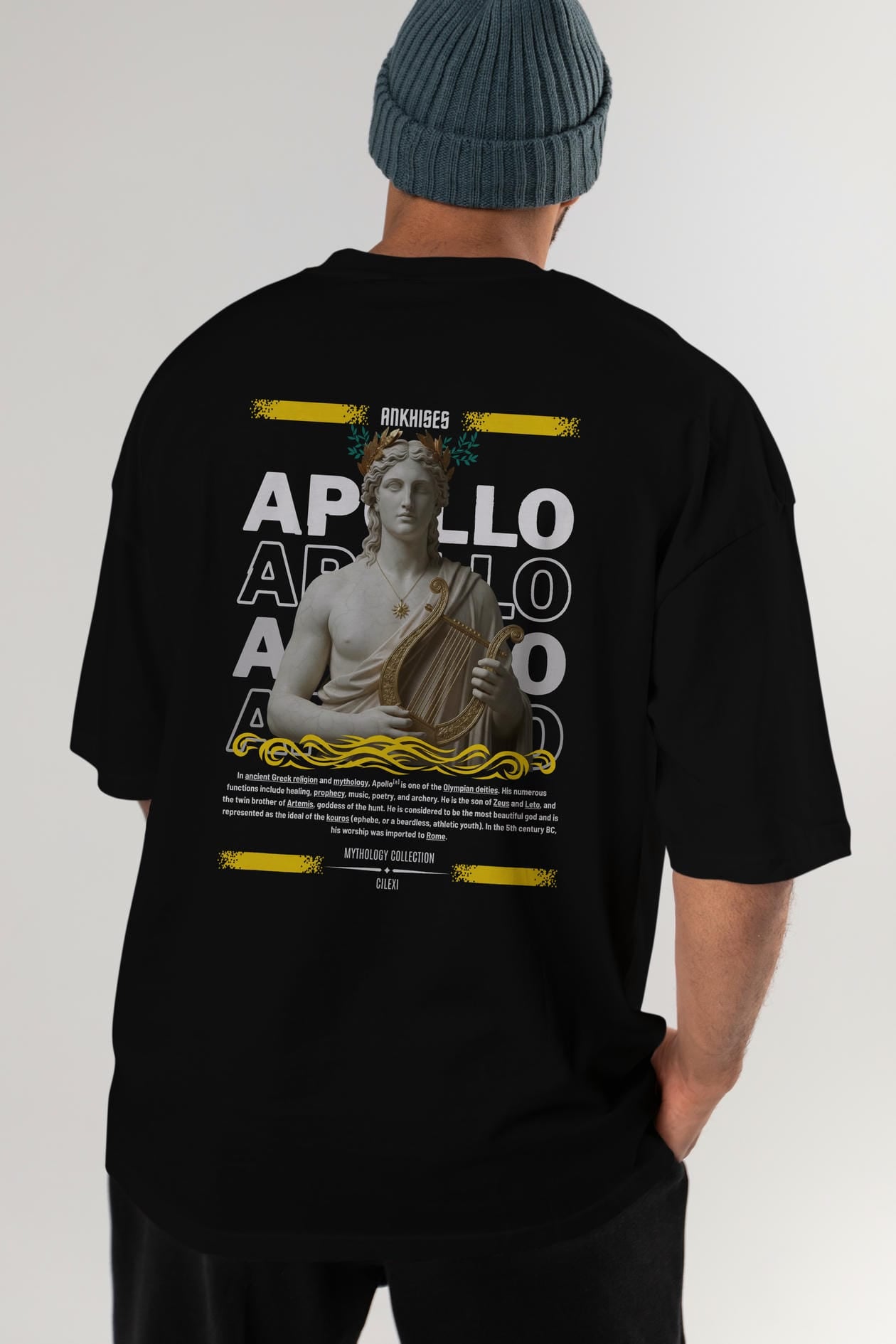 Apollo 1 Arka Baskılı Oversize t-shirt Erkek Kadın %100 Pamuk Bisiklet Yaka tişort