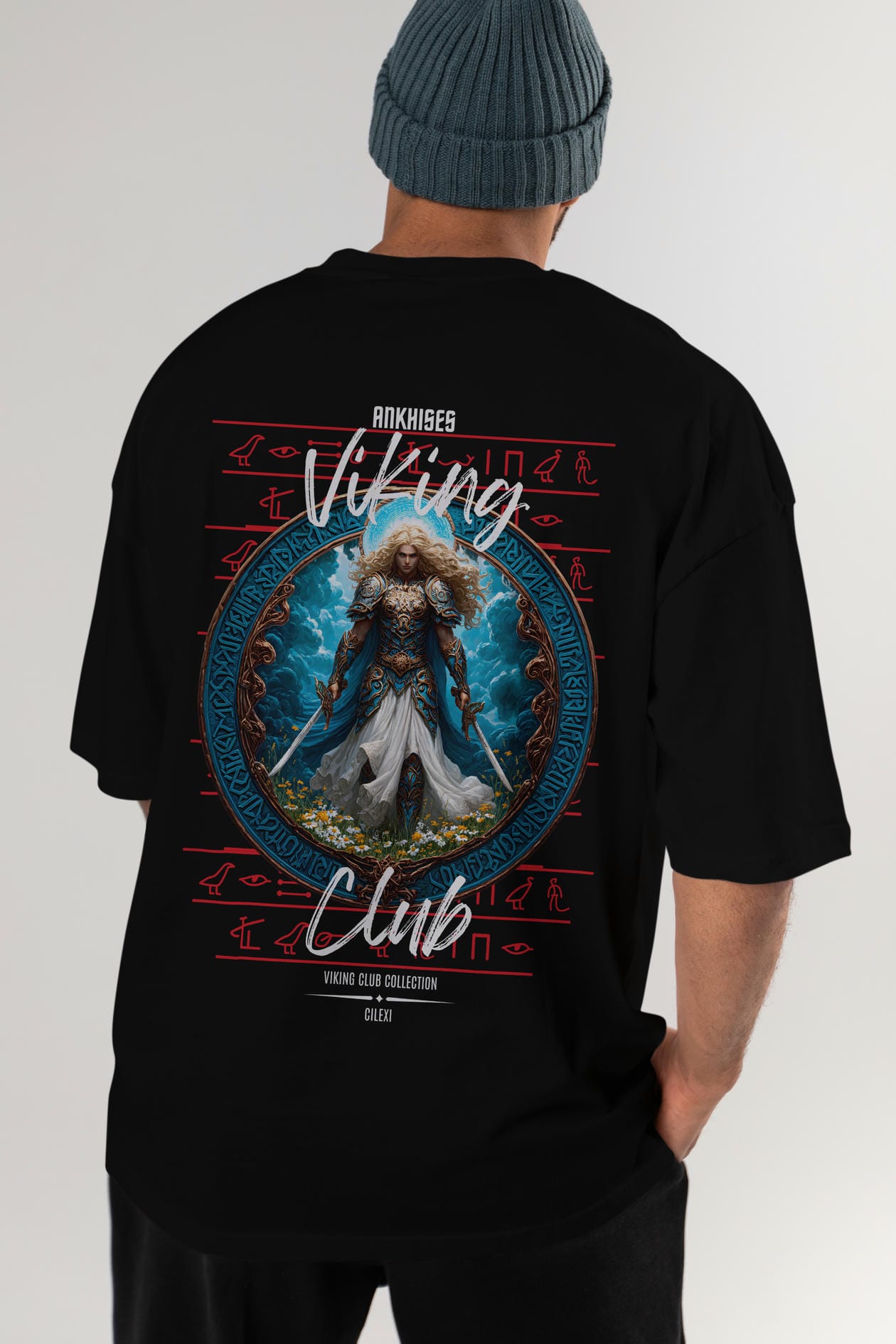 Baldur Baskılı Oversize t-shirt Erkek Kadın %100 Pamuk Bisiklet Yaka tişort