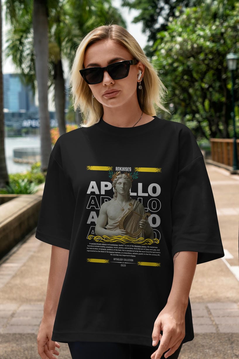 Apollo 1 ön Baskılı Oversize t-shirt Erkek Kadın %100 Pamuk Bisiklet Yaka tişort
