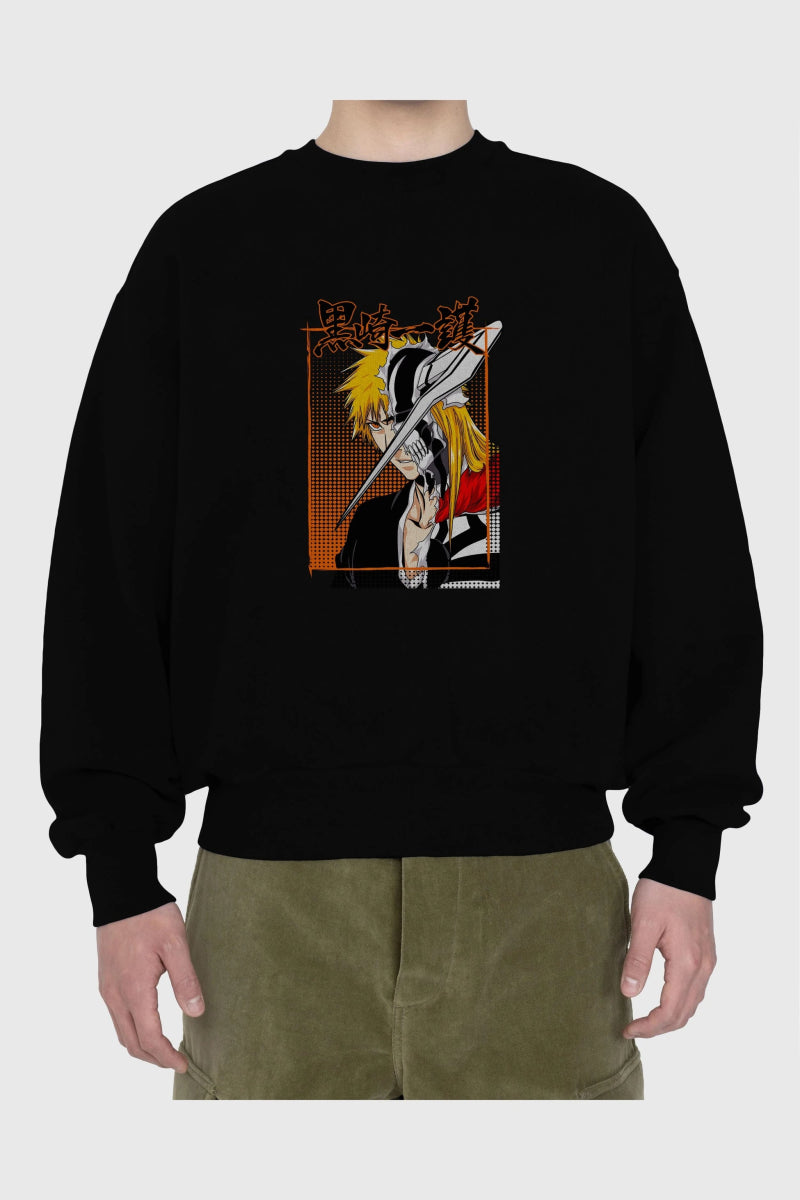 thelust Anime Ön Baskılı Oversize Sweatshirt Erkek Kadın Unisex - Cilexi