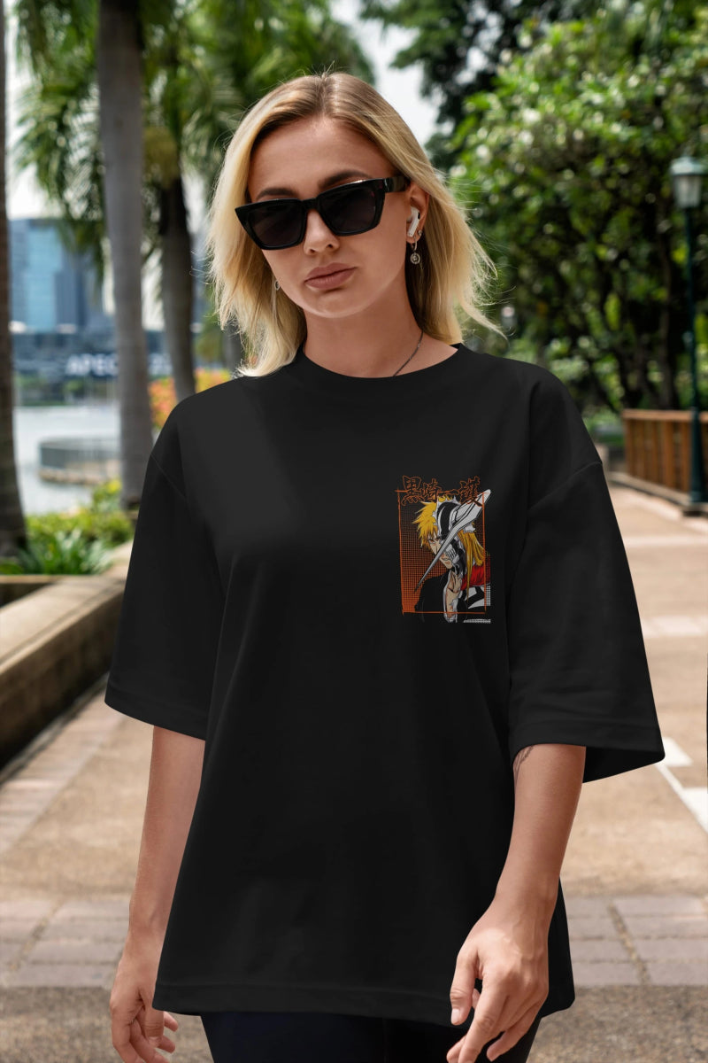 thelust Ön Sol Baskılı Oversize t-shirt Erkek Kadın Unisex %100 Pamuk Bisiklet Yaka tişort - Cilexi