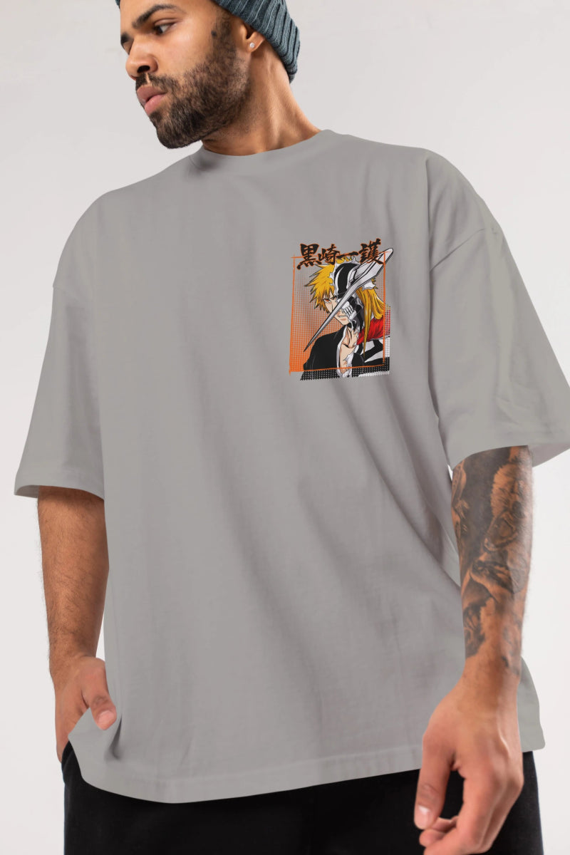 thelust Ön Sol Baskılı Oversize t-shirt Erkek Kadın Unisex %100 Pamuk Bisiklet Yaka tişort - Cilexi