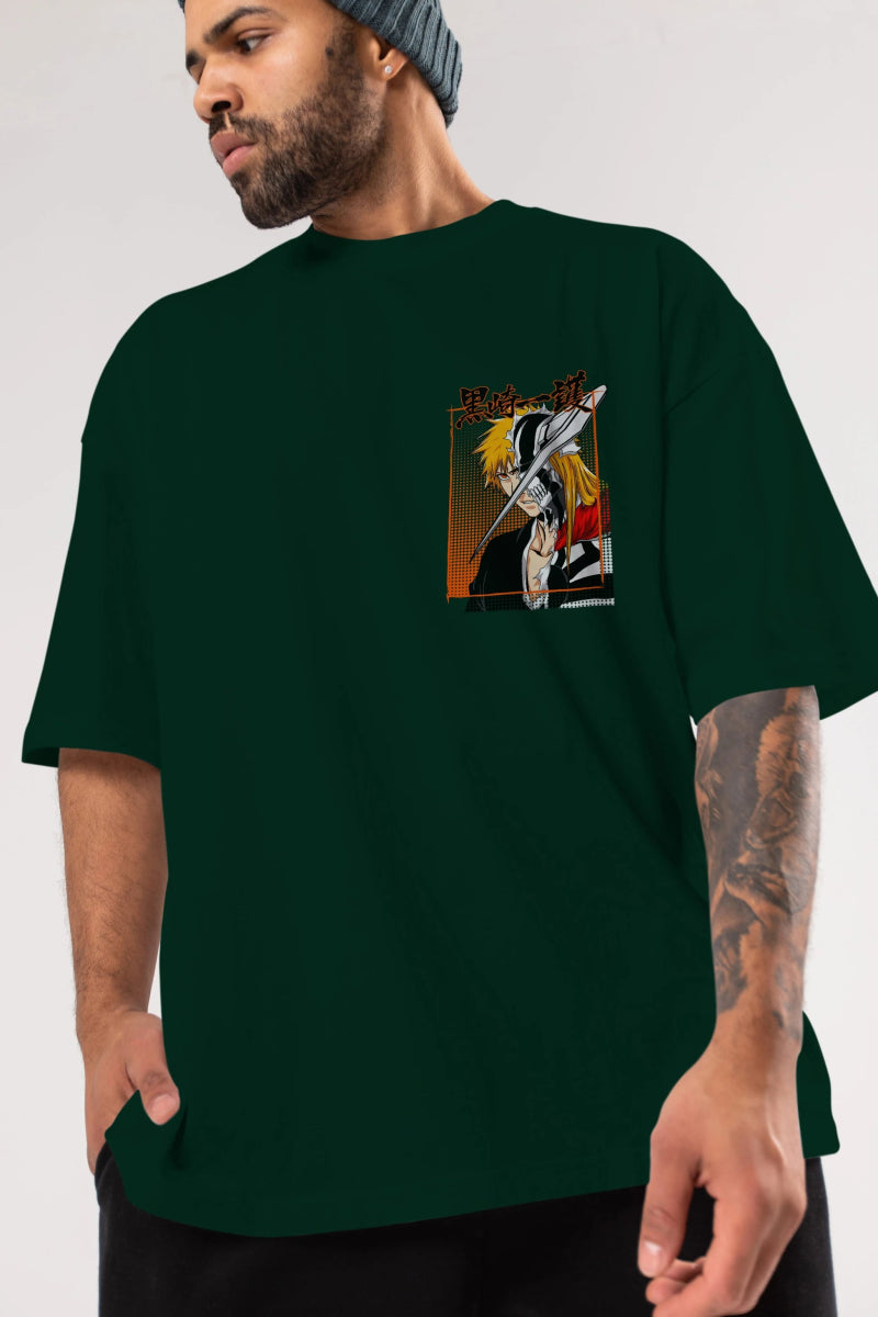 thelust Ön Sol Baskılı Oversize t-shirt Erkek Kadın Unisex %100 Pamuk Bisiklet Yaka tişort - Cilexi
