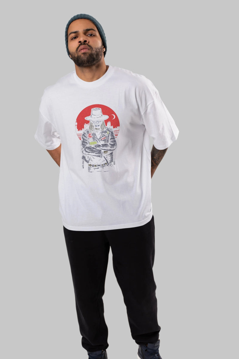 vendetta Ön Baskılı Oversize t-shirt Erkek Kadın Unisex %100 Pamuk tişort - Cilexi