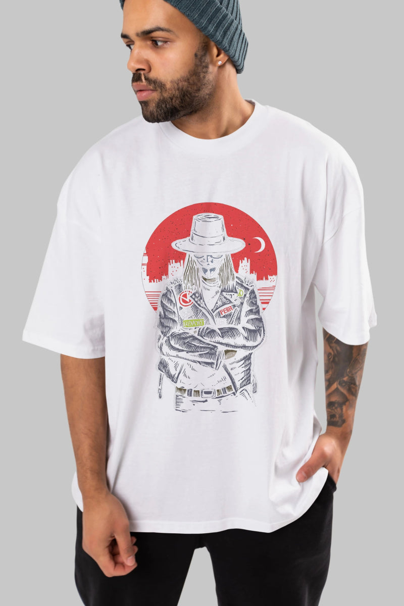 vendetta Ön Baskılı Oversize t-shirt Erkek Kadın Unisex %100 Pamuk tişort - Cilexi