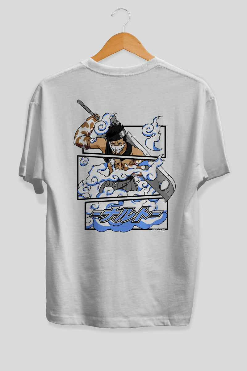 zabuza momochi Anime Arka Baskılı Oversize t-shirt Erkek Kadın Unisex - Cilexi