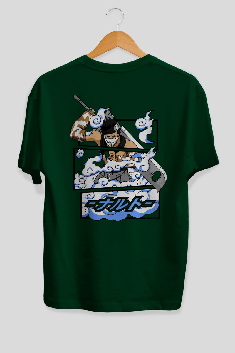 zabuza momochi Anime Arka Baskılı Oversize t-shirt Erkek Kadın Unisex - Cilexi