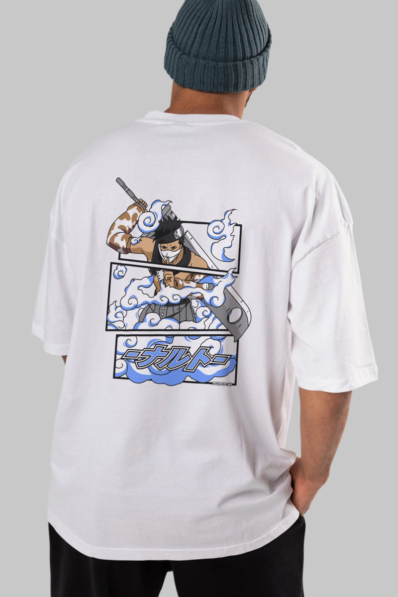 zabuza momochi Anime Arka Baskılı Oversize t-shirt Erkek Kadın Unisex - Cilexi