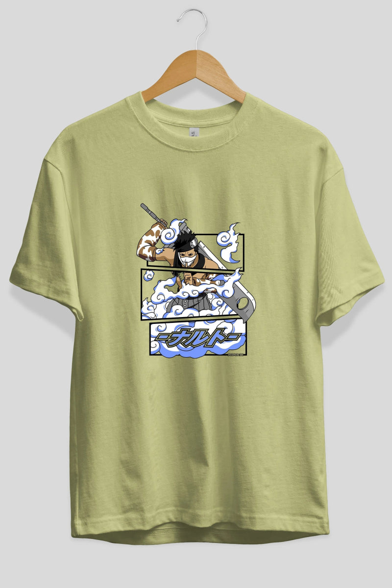 zabuza momochi Anime Ön Baskılı Oversize t-shirt %100 pamuk Erkek Kadın Unisex - Cilexi