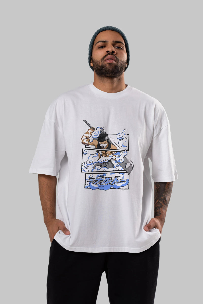 zabuza momochi Anime Ön Baskılı Oversize t-shirt %100 pamuk Erkek Kadın Unisex - Cilexi