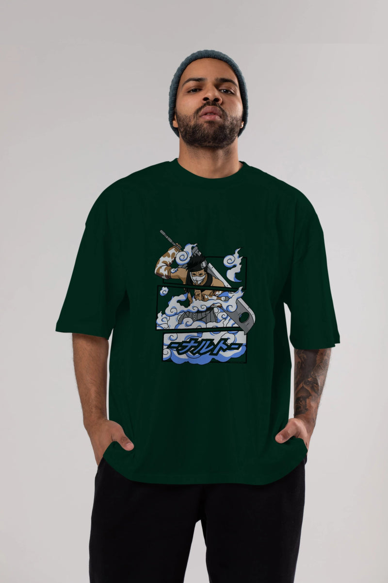 zabuza momochi Anime Ön Baskılı Oversize t-shirt %100 pamuk Erkek Kadın Unisex - Cilexi