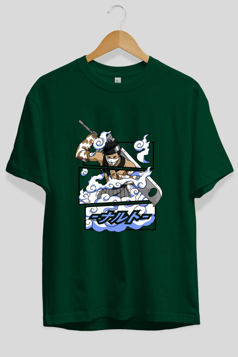 zabuza momochi Anime Ön Baskılı Oversize t-shirt %100 pamuk Erkek Kadın Unisex - Cilexi