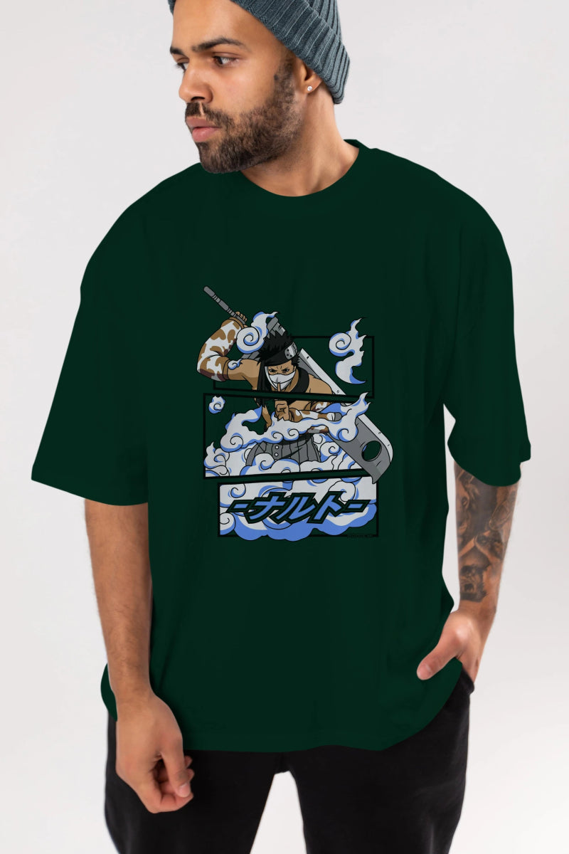 zabuza momochi Anime Ön Baskılı Oversize t-shirt %100 pamuk Erkek Kadın Unisex - Cilexi