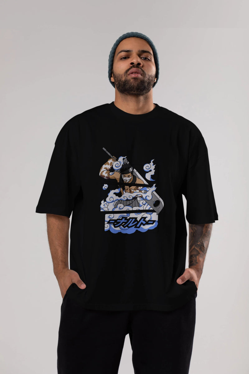 zabuza momochi Anime Ön Baskılı Oversize t-shirt %100 pamuk Erkek Kadın Unisex - Cilexi