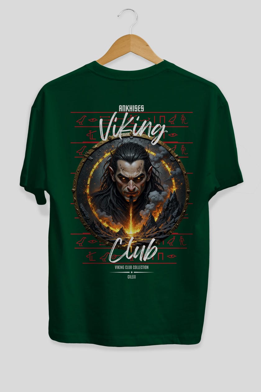 Loke 2 Arka Baskılı Oversize t-shirt Erkek Kadın %100 Pamuk Bisiklet Yaka tişort