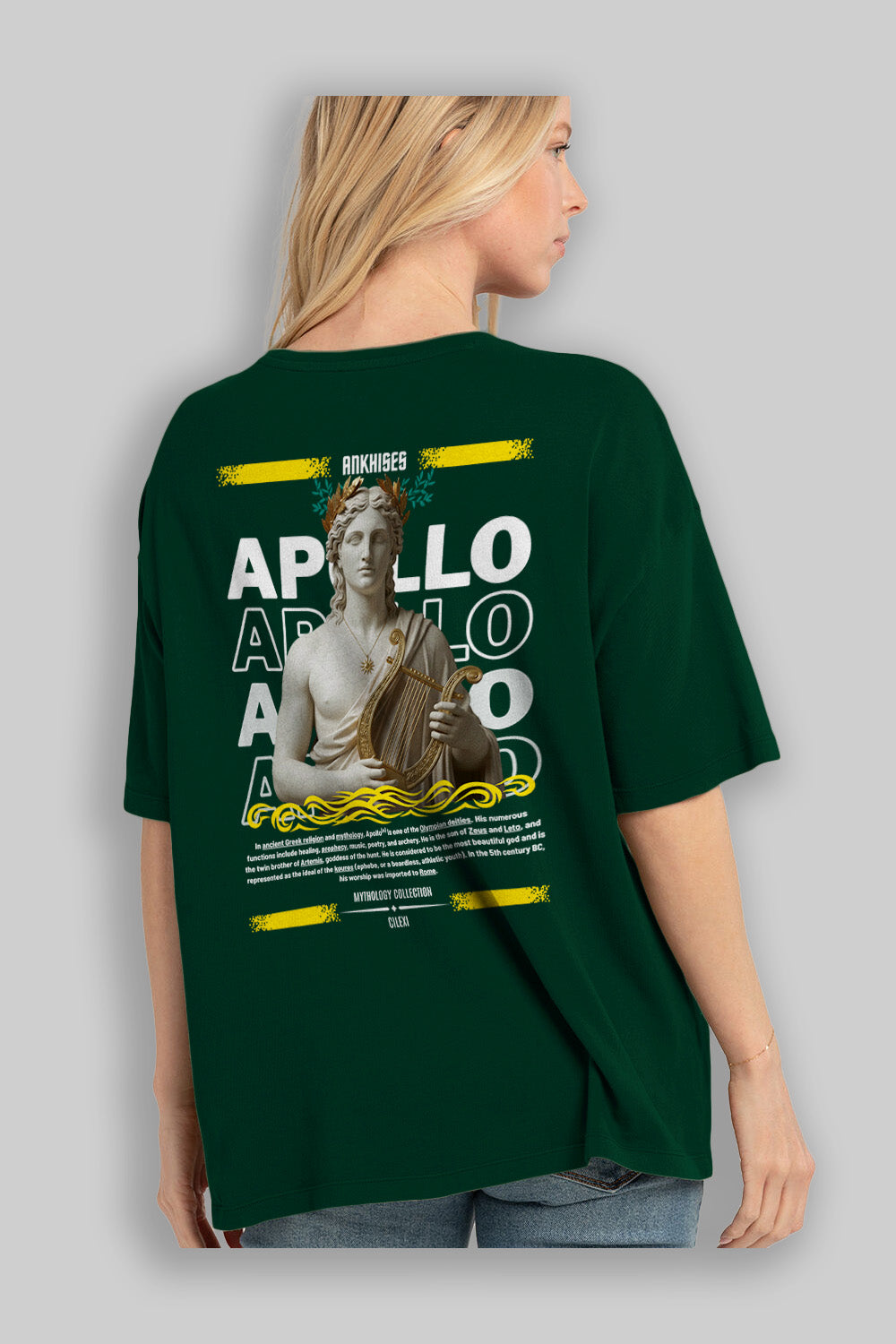 Apollo 1 Arka Baskılı Oversize t-shirt Erkek Kadın %100 Pamuk Bisiklet Yaka tişort