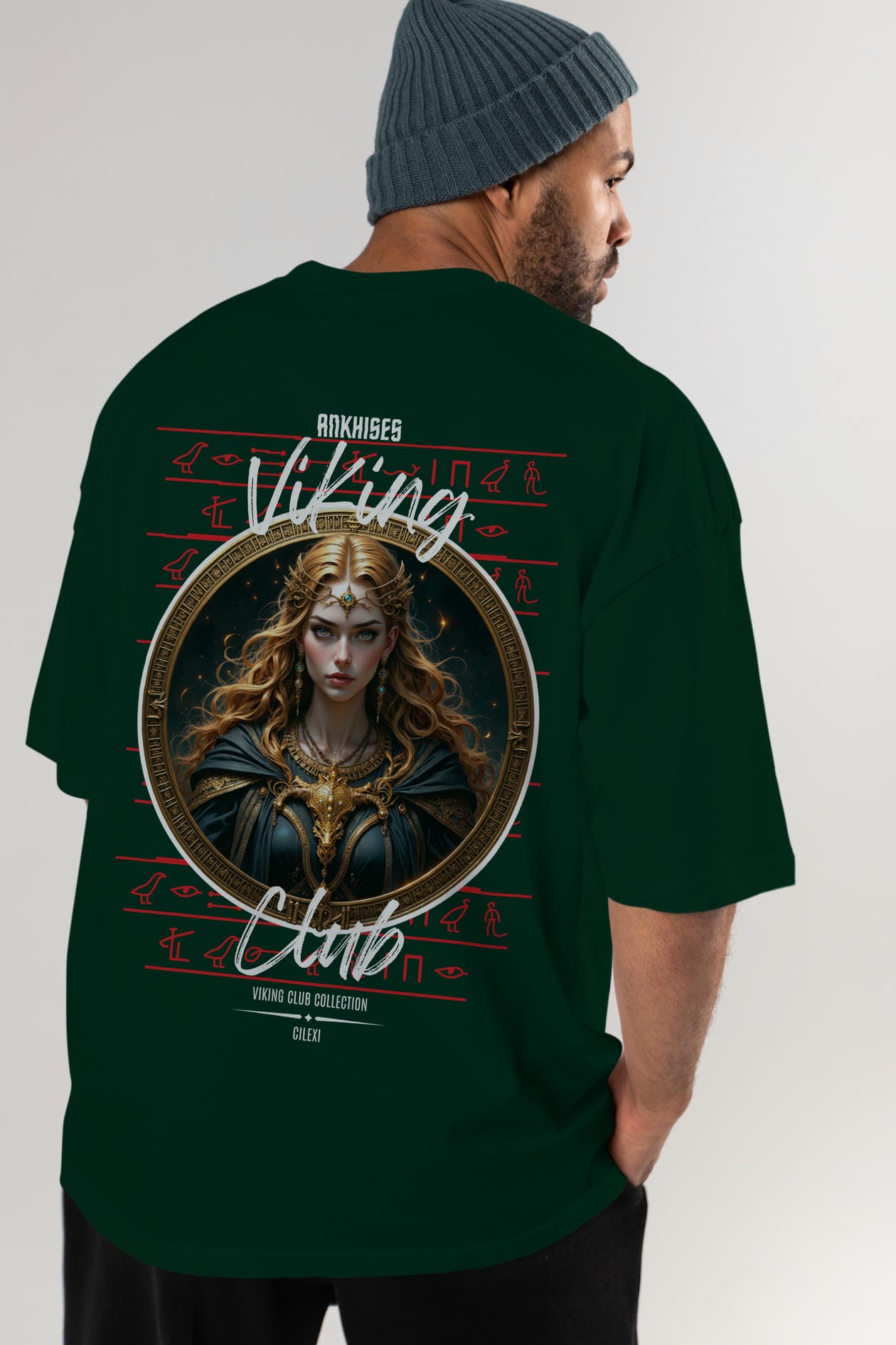 Freya Baskılı Oversize t-shirt Erkek Kadın %100 Pamuk Bisiklet Yaka tişort